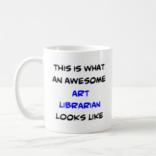 Mug art bibliothécaire, génial (Gauche)