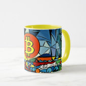 Mug Art Bitcoin (Devant droit)