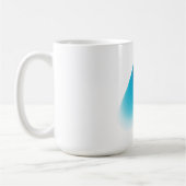Mug Art Bitcoin (Comète - Style 1, Blanc) (Gauche)