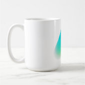 Mug Art Bitcoin (Comète - Style 2, Blanc) (Gauche)