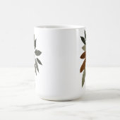Mug Art botanique de feuilles d'automne (Centre)