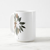 Mug Art botanique de feuilles d'automne (Devant gauche)