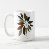 Mug Art botanique de feuilles d'automne (Gauche)