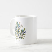 Mug Art botanique de la branche d'olive ottomane (Devant gauche)