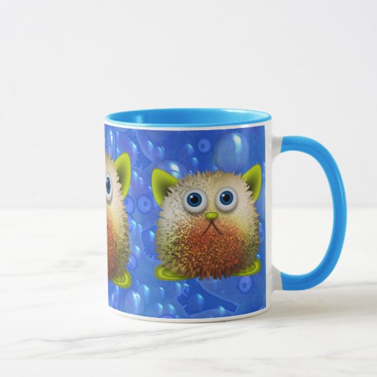Mug Art brouillé mignon de personnage de dessin animé (Droite)