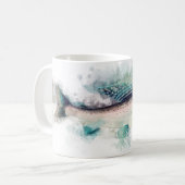 Mug Art cadeau gris arctique pour pêcheurs et pêcheurs (Devant gauche)