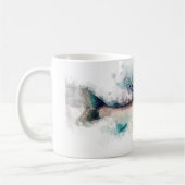 Mug Art cadeau gris arctique pour pêcheurs et pêcheurs (Gauche)