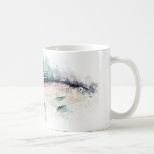 Mug Art cadeau gris arctique pour pêcheurs et pêcheurs (Droite)