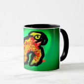 Mug art caméléon de la forêt tropicale (Devant droit)