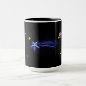 Mug Art céleste rétro Soleil Lune Étoiles Planète Comè (Centre)