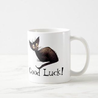 Mug Art chanceux drôle de chat noir de bonne chance
