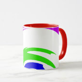 Mug Art coloré moderne inspiré et élégant (Devant droit)