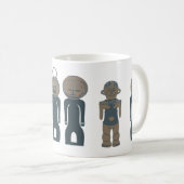 Mug Art contemporain Visage abstrait (Devant droit)