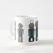 Mug Art contemporain Visage abstrait (Devant gauche)