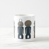 Mug Art contemporain Visage abstrait (Centre)
