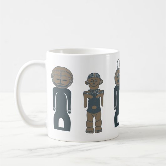 Mug Art contemporain Visage abstrait (Gauche)