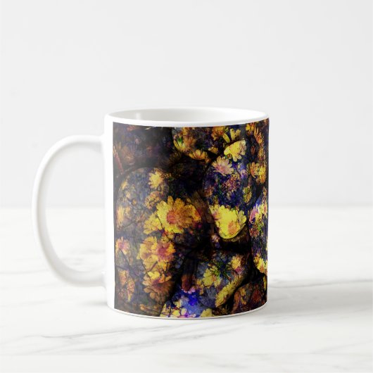 Mug Art cool moderne à motifs floraux (Gauche)