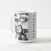 Mug Art, Cowboy robuste Cool de croquis au charbon de  (Devant gauche)