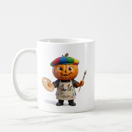 Mug Art créatif de citrouille d'Halloween (Gauche)
