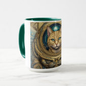 Mug Art cyberpunk astronaute de chat (Devant gauche)
