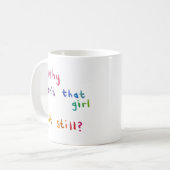 Mug Art d'amusement de femmes de filles de manque de (Devant gauche)