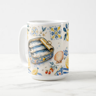 Mug Art d'aquarelle de sardine sicilienne