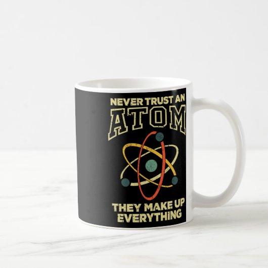 Mug Art d'atome drôle Hommes Femmes Tige Molécule Chim (Droite)