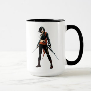 Mug Art de bande dessinée du peloton   Katana de