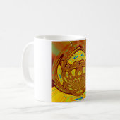 Mug Art de baseball jaune doré Imprimer (Devant gauche)
