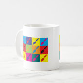 Mug Art de bruit d'archéologie (Devant gauche)