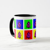 Mug Art de bruit de cavalier de mod (Devant gauche)