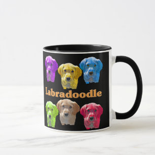 Mug Art de bruit de Labradoodles