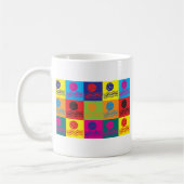 Mug Art de bruit de polo d'eau (Gauche)