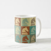 Mug Art de bruit d'échecs (Devant droit)
