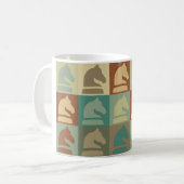 Mug Art de bruit d'échecs (Devant gauche)