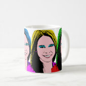 Mug Art de bruit femelle par demande (Devant droit)