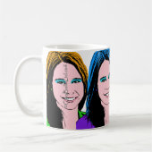 Mug Art de bruit femelle par demande (Gauche)