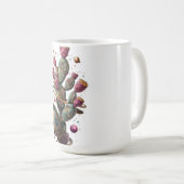 Mug art de cactus du désert cosmique (Devant droit)
