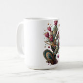 Mug art de cactus du désert cosmique (Devant gauche)