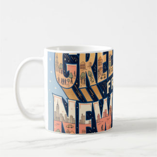 Mug Art de carte postale de la statue de la Liberté de