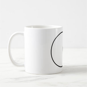 Mug Art de cercle carré abstrait moderne