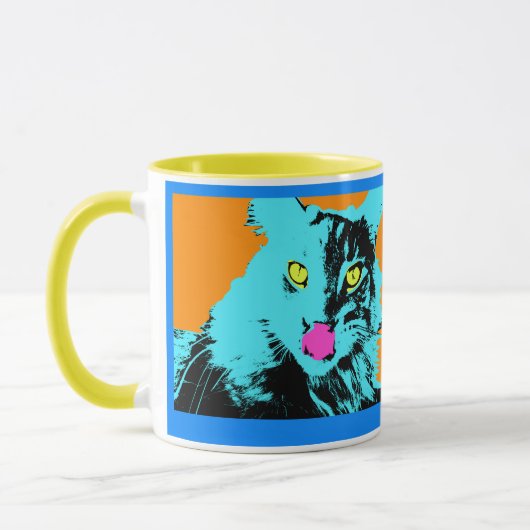 Mug art de chat de bruit (Gauche)