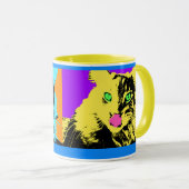 Mug art de chat de bruit (Devant droit)