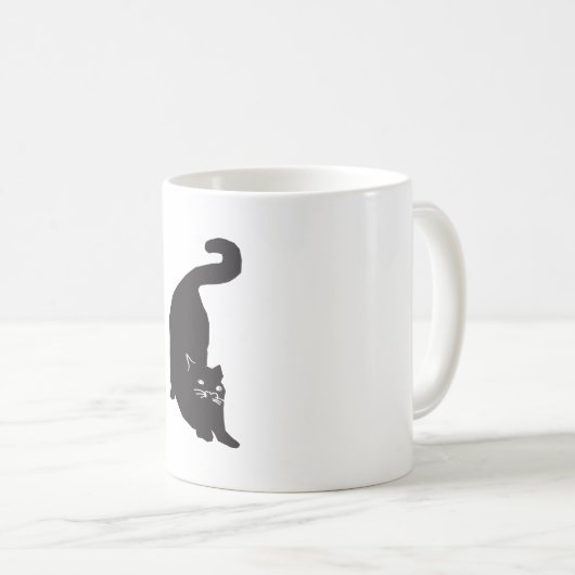 Mug Art de chat noir (Devant droit)