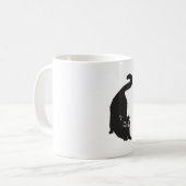 Mug Art de chat noir (Devant gauche)