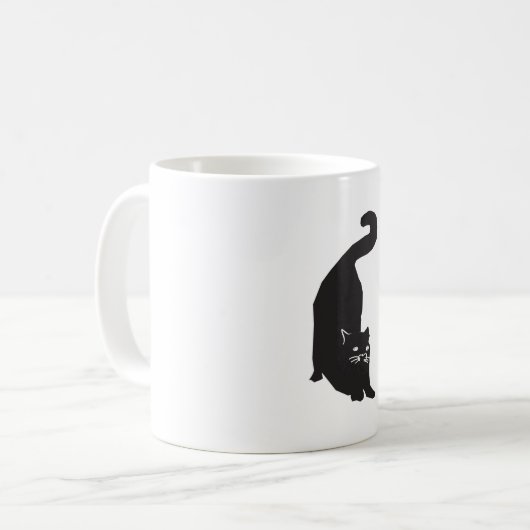 Mug Art de chat noir (Devant gauche)