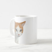 Mug Art de chat roux adorable (Devant gauche)