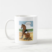 Mug Art de cheval SUR LE PEU maintenant ce qui (Gauche)
