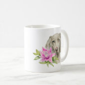 Mug Art de chien de Weimaraner (Devant droit)