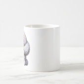 Mug Art de chien duveteux adorable (Centre)
